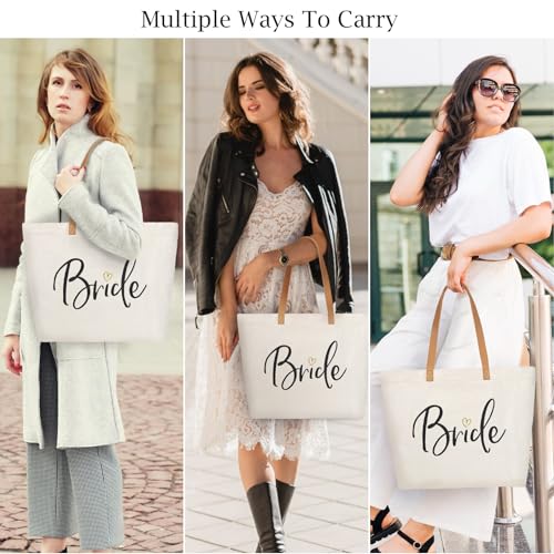 Canvas Tote Bag Set of 2 with Zipper K953794