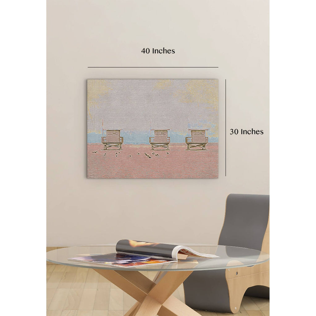 Multi-Color Distance Matte Canvas J374