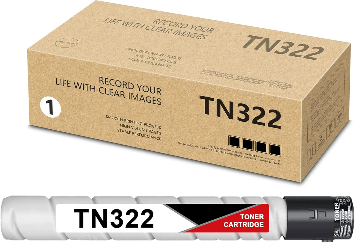 Compatible Toner Cartridge for Konica Minolta TN322 Bizhub 224 364 284 Printer, High Yield, 24,500 Pages B4232