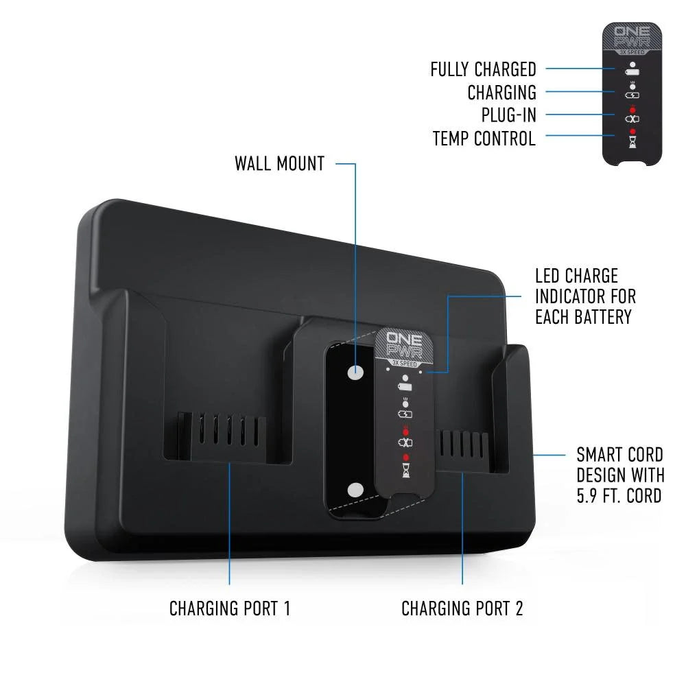 Onepwr Dual Bay Charger D57473
