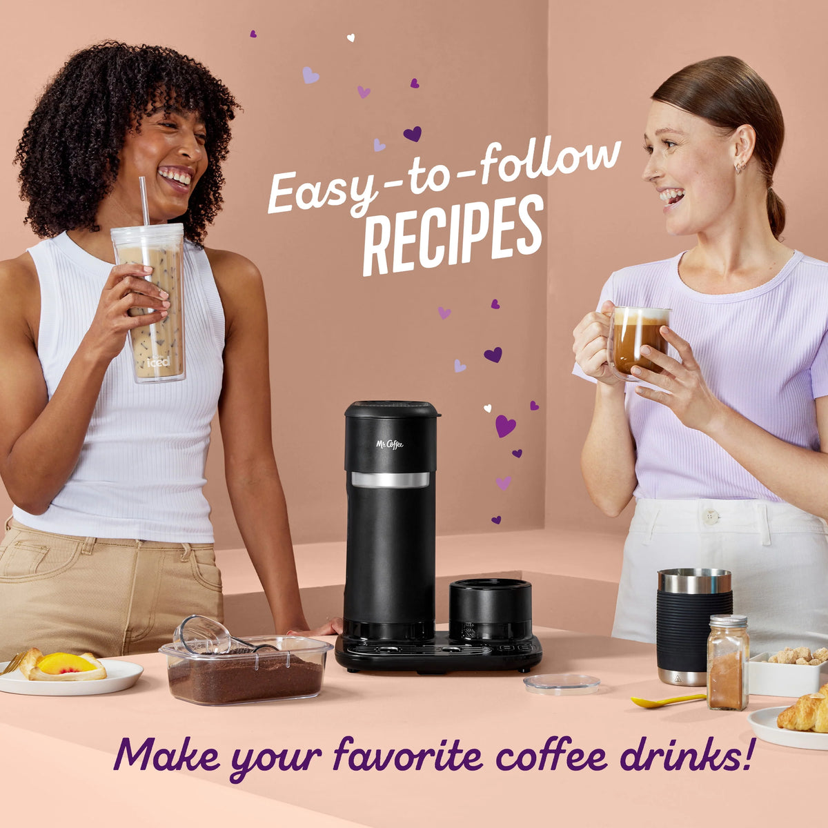 Black Single-Serve Coffee Maker S1374