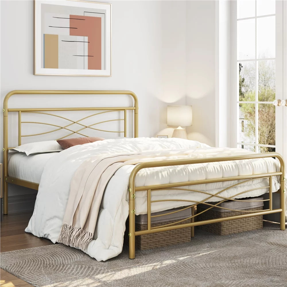 Black Metal Full Size Bed T90285