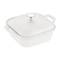 Matte White Square Covered Baking Dish E21511