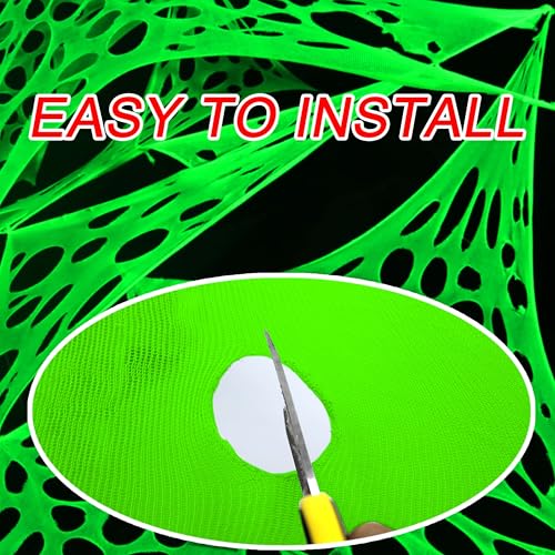 Green 48FT x 4FT Beef Netting Spider Web X905294