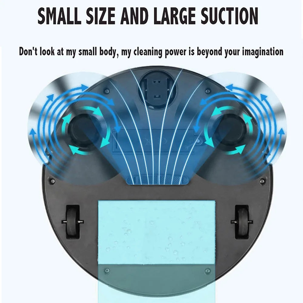 3 in 1 Black Robot Vacuum Cleaner B89779