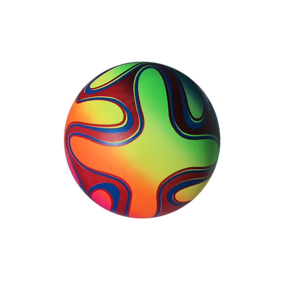 Rainbow Colored Rubber Bouncing Balls U3946