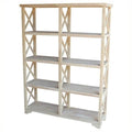 Unfinished 4-Tier Double Shelf Unit L6414