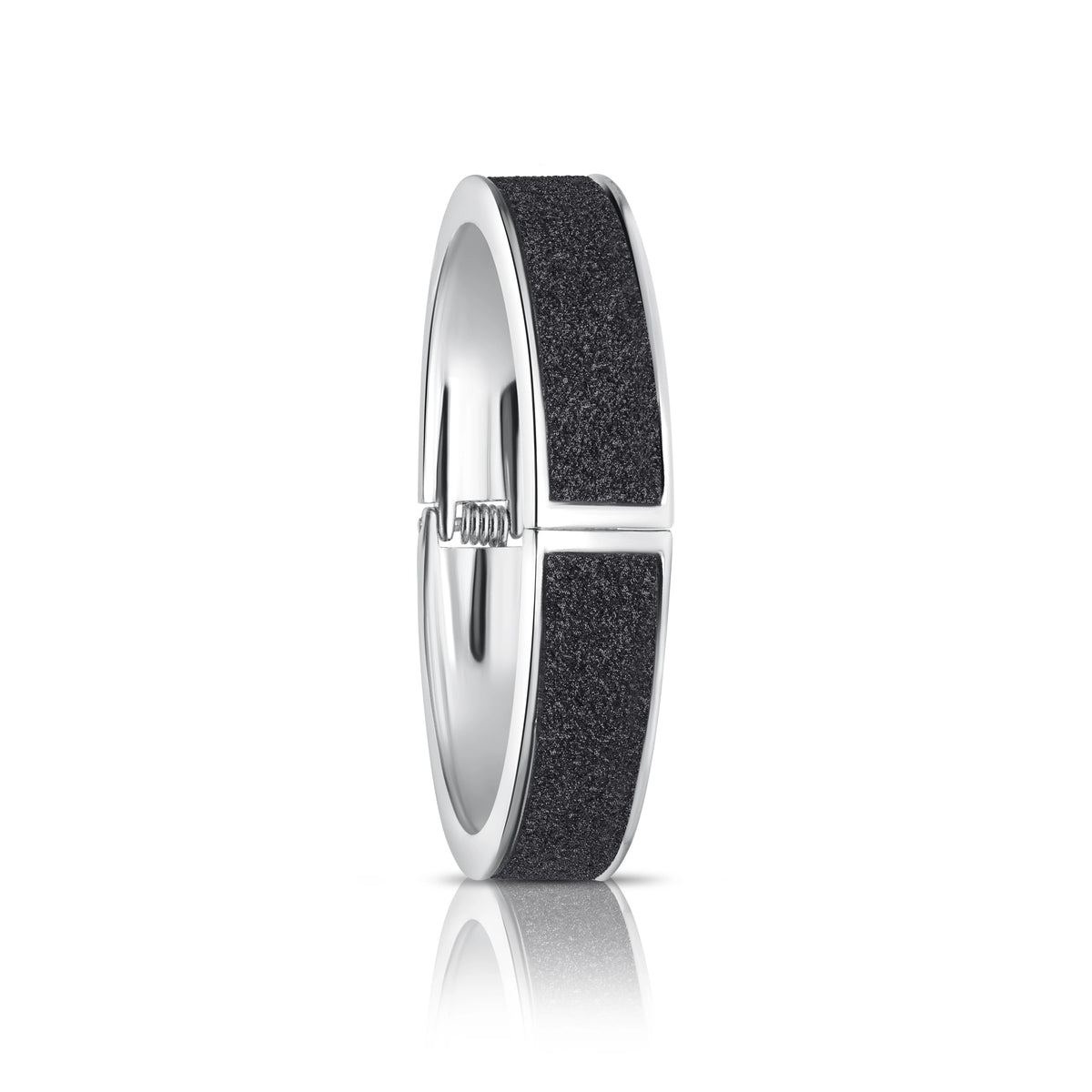 Black Iridescent Bangle Watch with Bracelet Set D67685