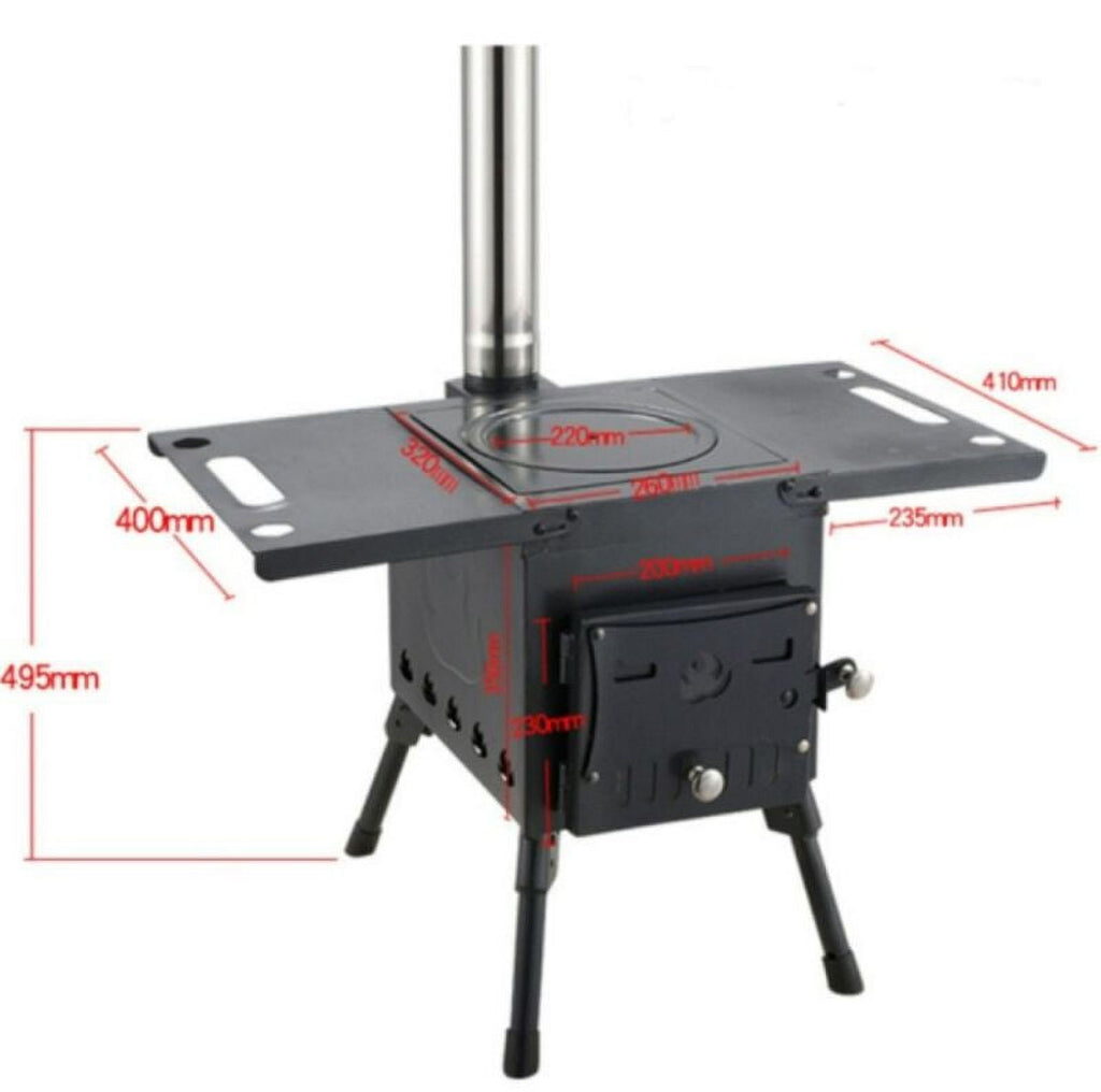 Portable Wood Burning Stove for Tent Cooking E7897