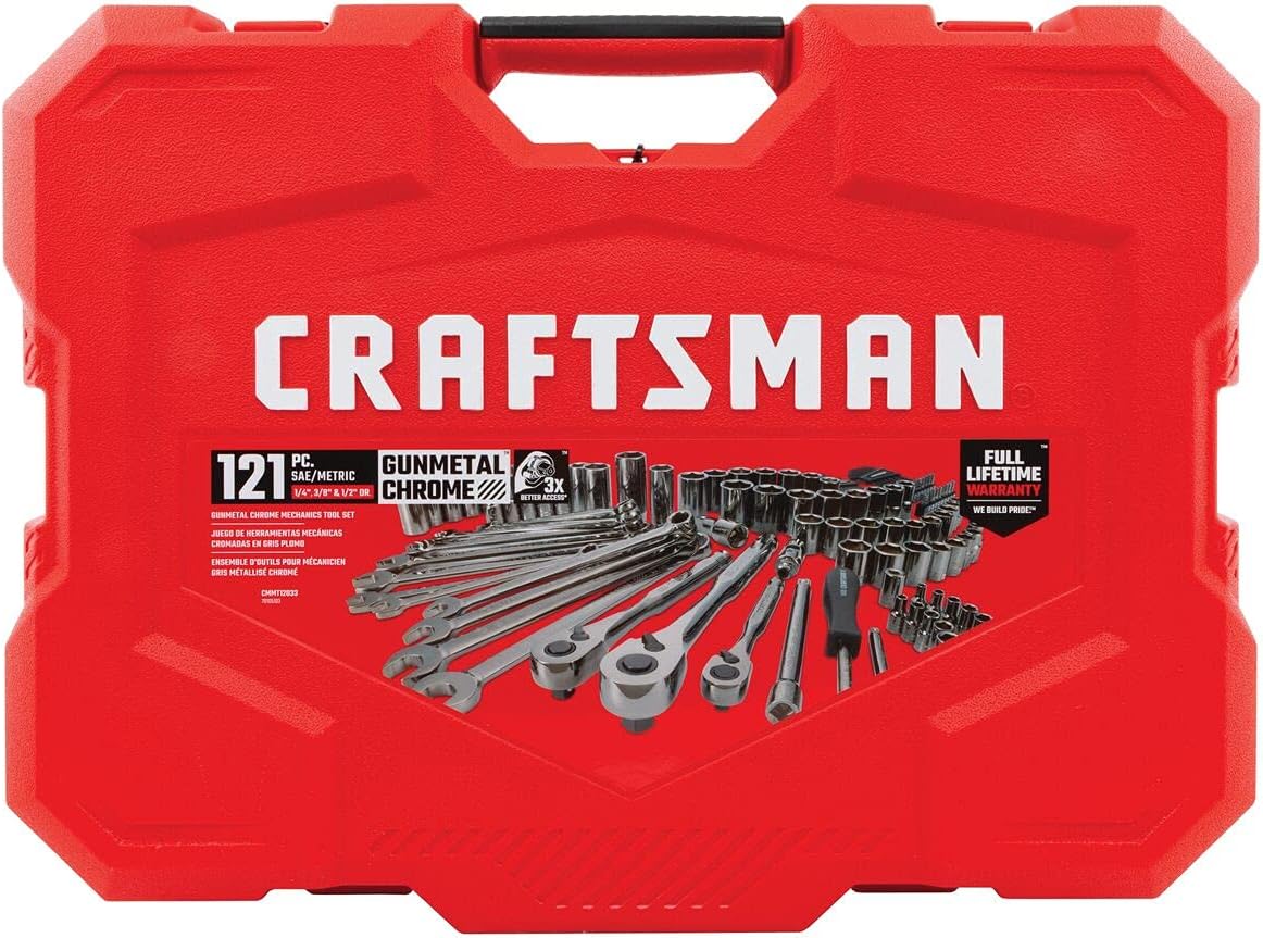 121 Piece Chrome Mechanic Tool Set I3549