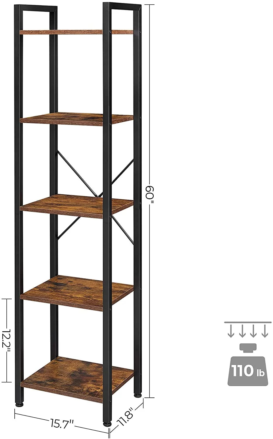 5 Tier Bookshelf E89189
