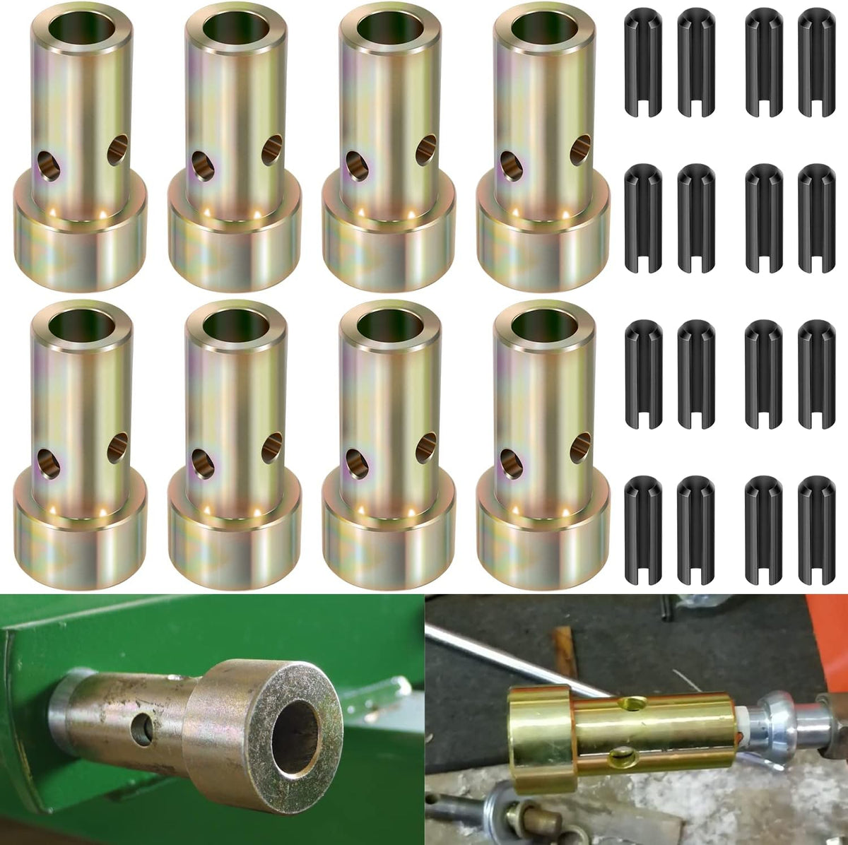 4 Pairs Cat 1 Quick Hitch Adapter Bushings Set Y90925