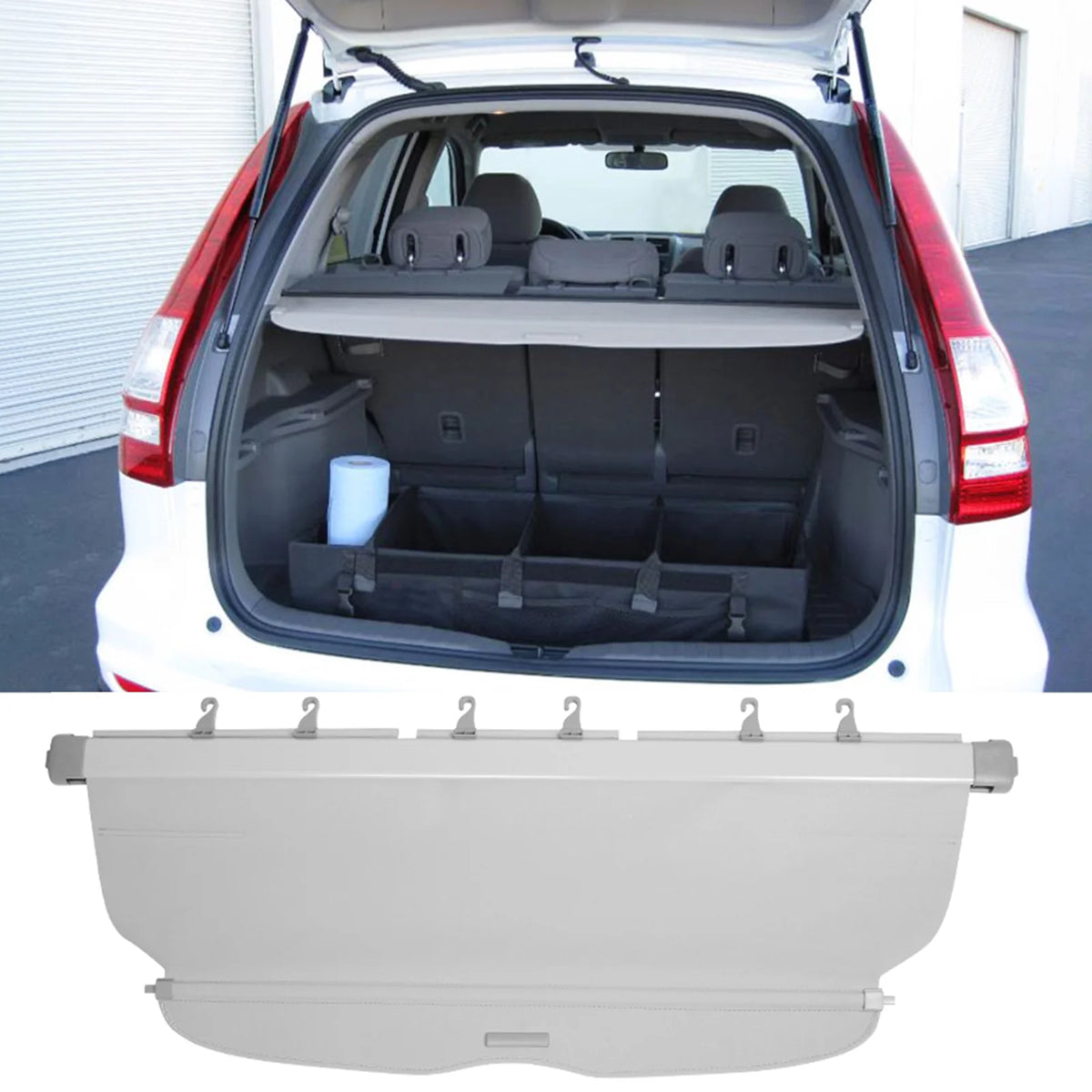 Retractable Rear Cargo Security Trunk Cover D6048