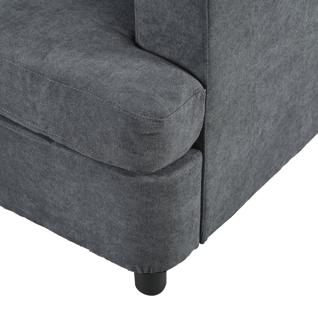 3 Seat Sofa with Removable Cushions and 2 Pillows E380