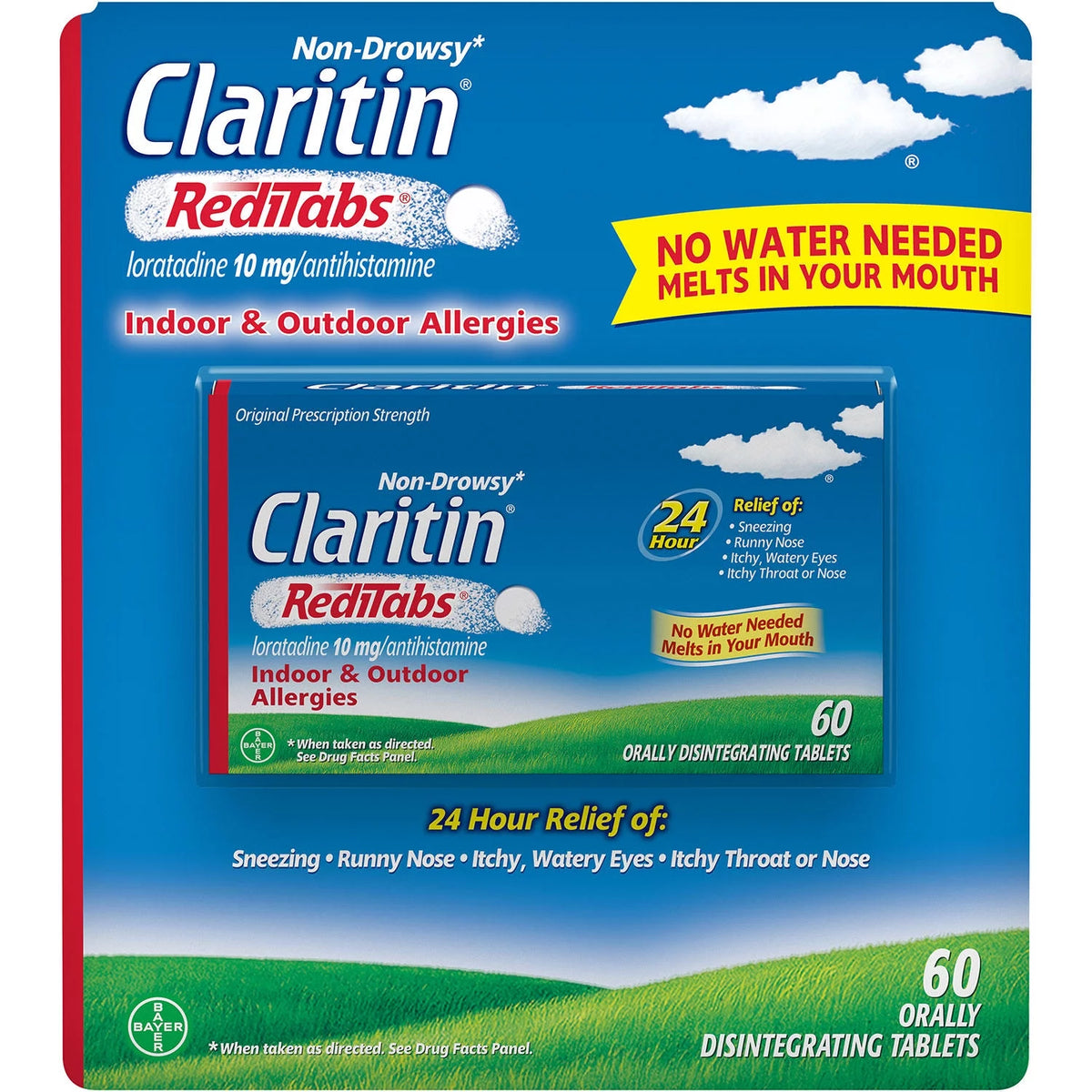 Non-Drowsy Allergy Antihistamine RediTabs, Loratadine 10 mg, 70 Count T171041