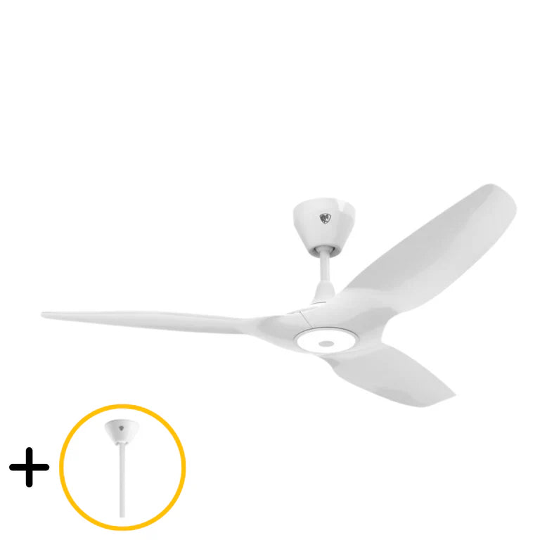 White Outdoor Ceiling Fan with Downrod A4485