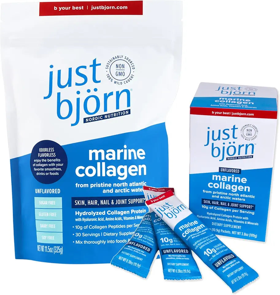 Marine Collagen Peptide Powder Stick Packs 10ct 11.5 oz Z8744