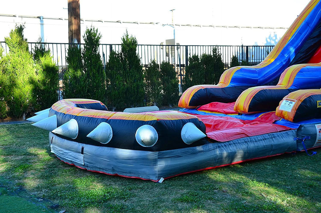 Commercial Grade Inflatable Water Slide with Blower and Pool K88386