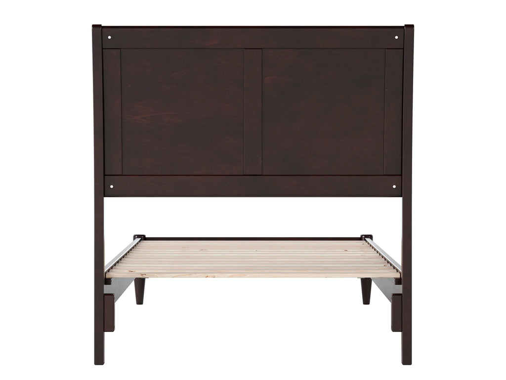 Twin XL Espresso Solid Wood Platform Bed L5764