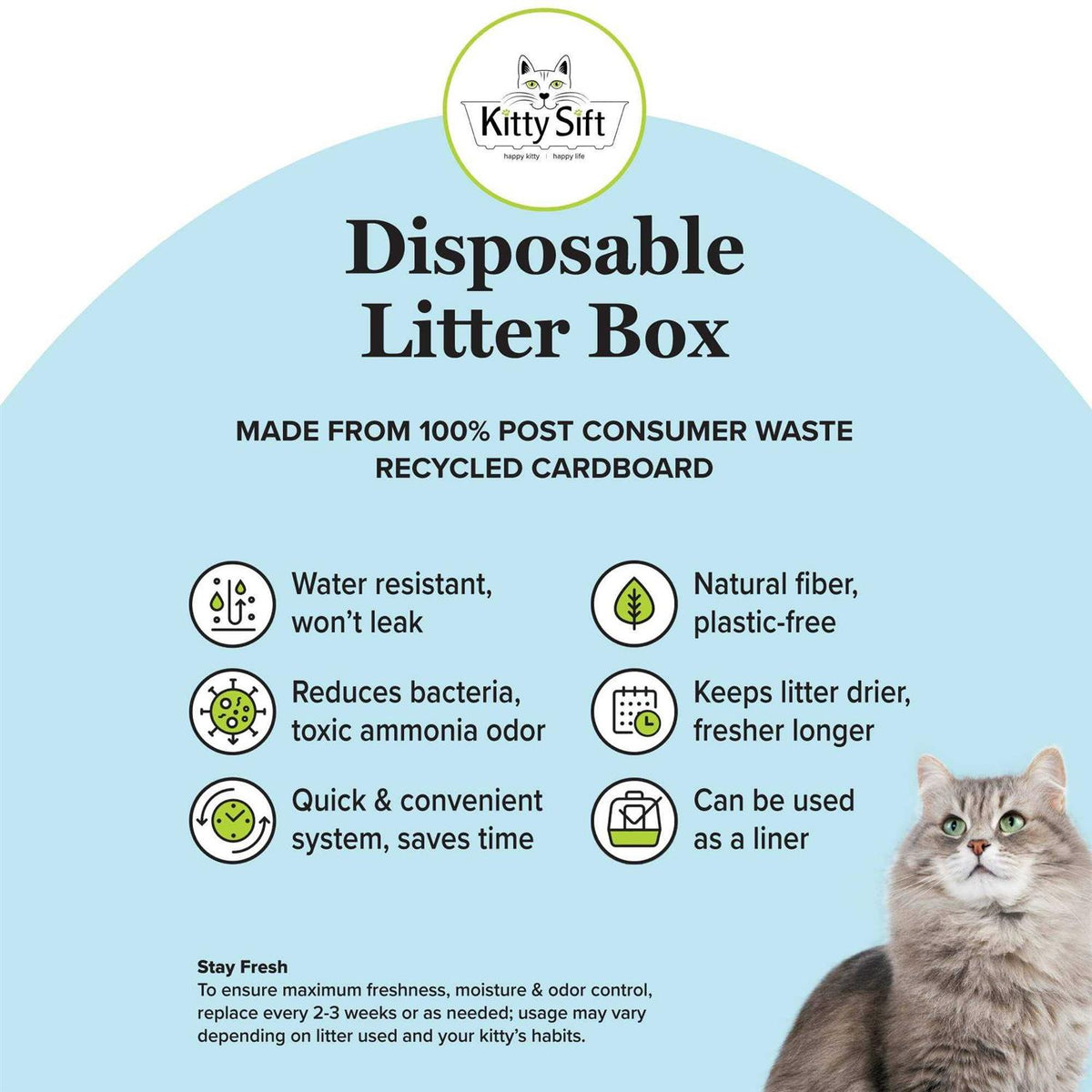 Eco-Friendly Disposable Litter Box R496