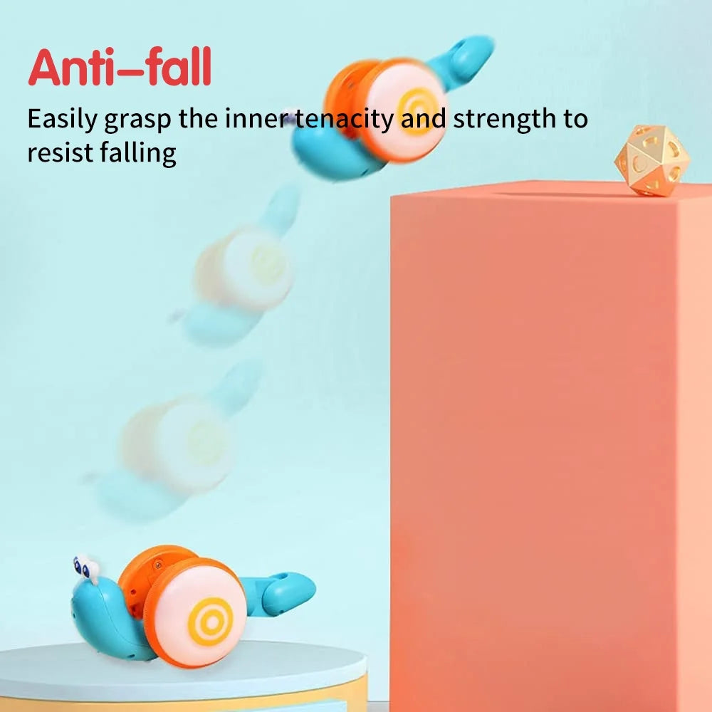 Colorful Light Music Push Pull Snail Toddler Toy D345604