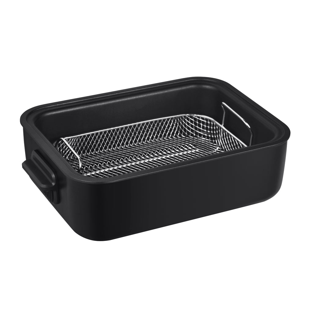 6Qt 7 In 1 Black Air Fryer Indoor Grill Combo I652