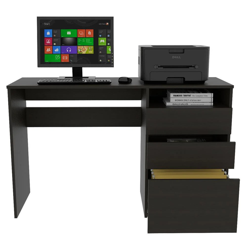 Black 3 Drawers Computer Desk E444435