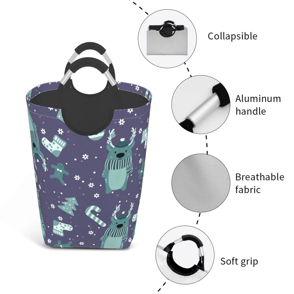50L Rectangular Laundry Hamper with Aluminum Handles P7518