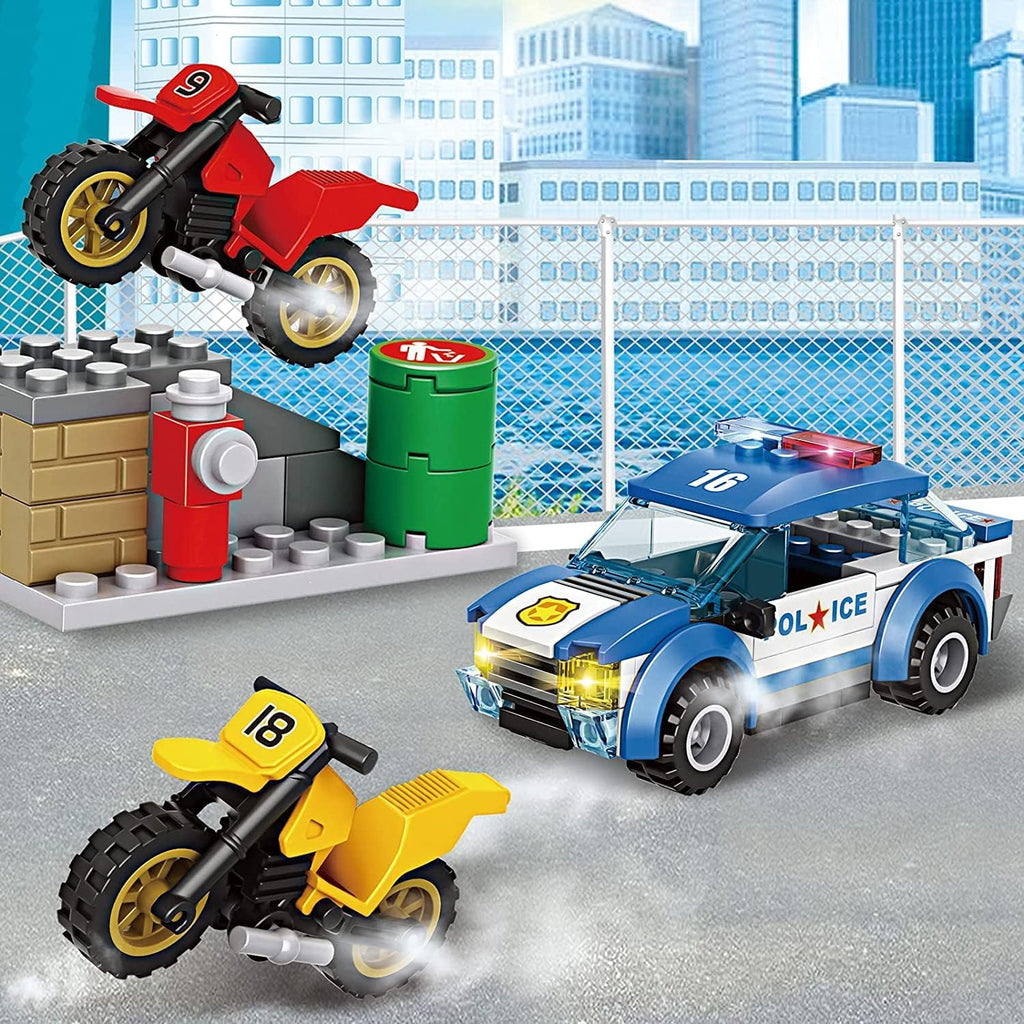 362 Pieces Police Car Building Block Set Pack of 2 J651