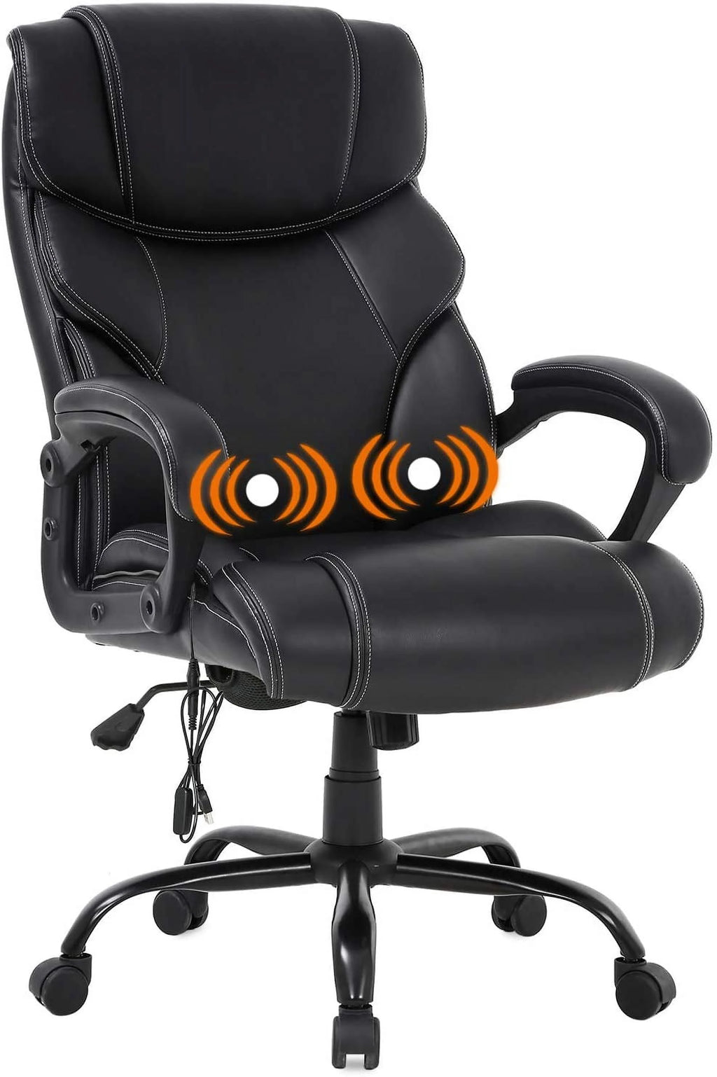 Black Executive Chair with Lumbar Support Y868