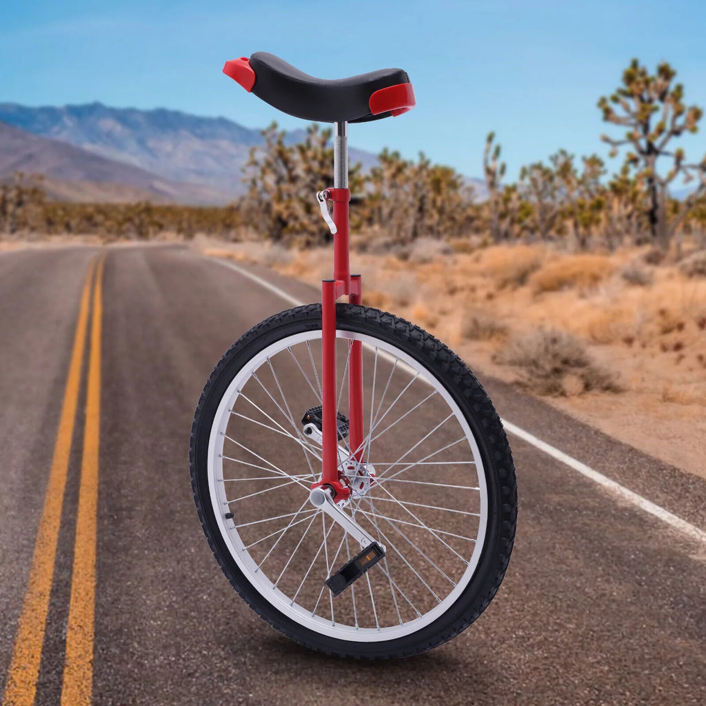 Red 24 Wheel Unicycle V47353