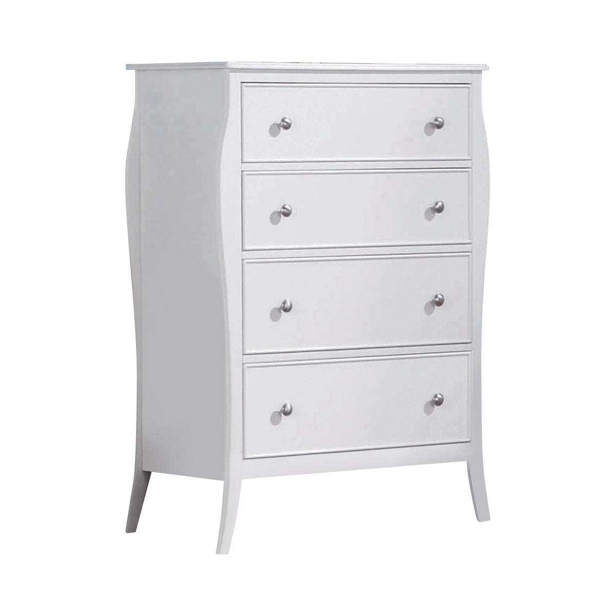 4-drawer Chest Cream White D823