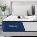 Queen Size 10 Inch Memory Foam Innerspring Medium Firm Mattress R9682
