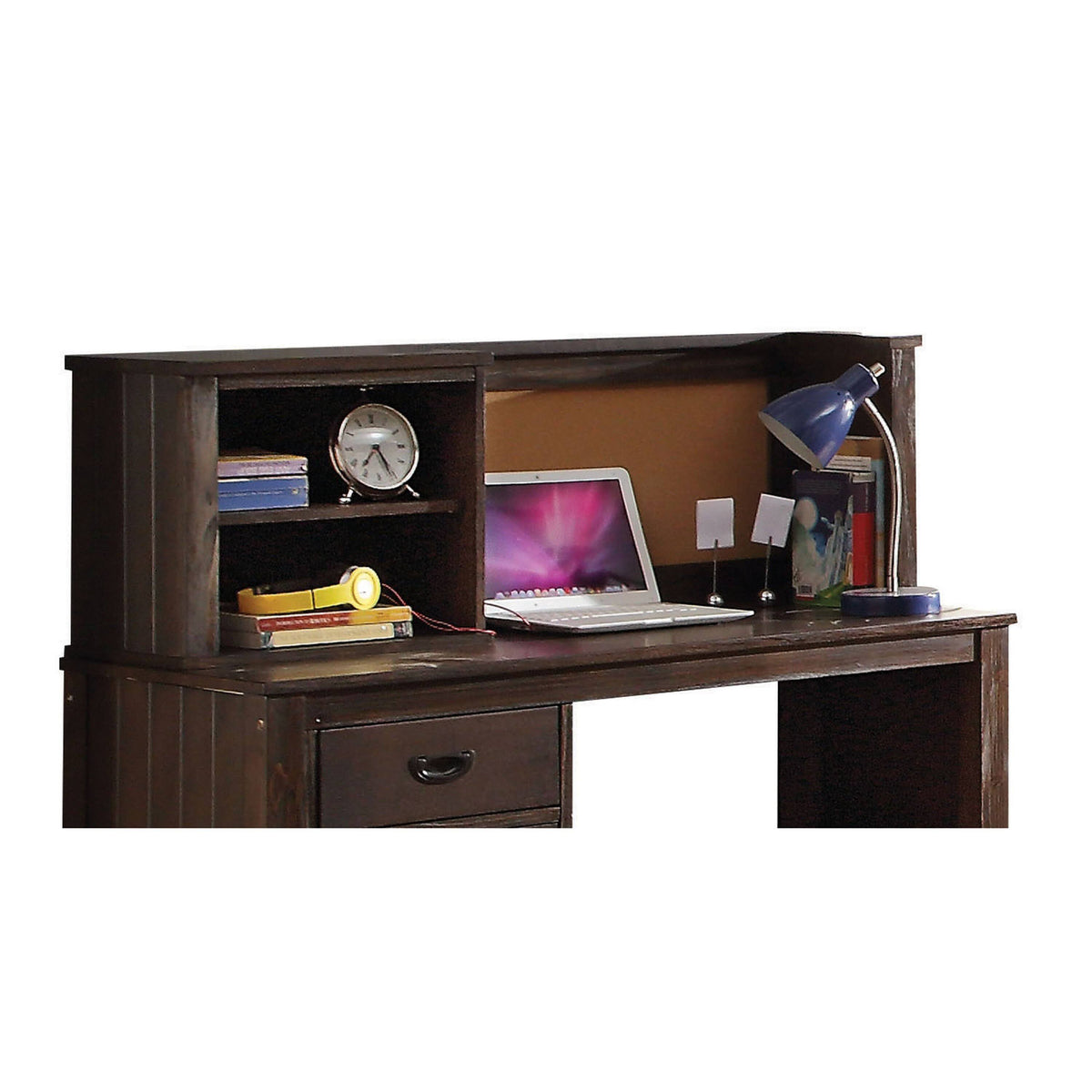 Antique Charcoal Brown Hutch S143