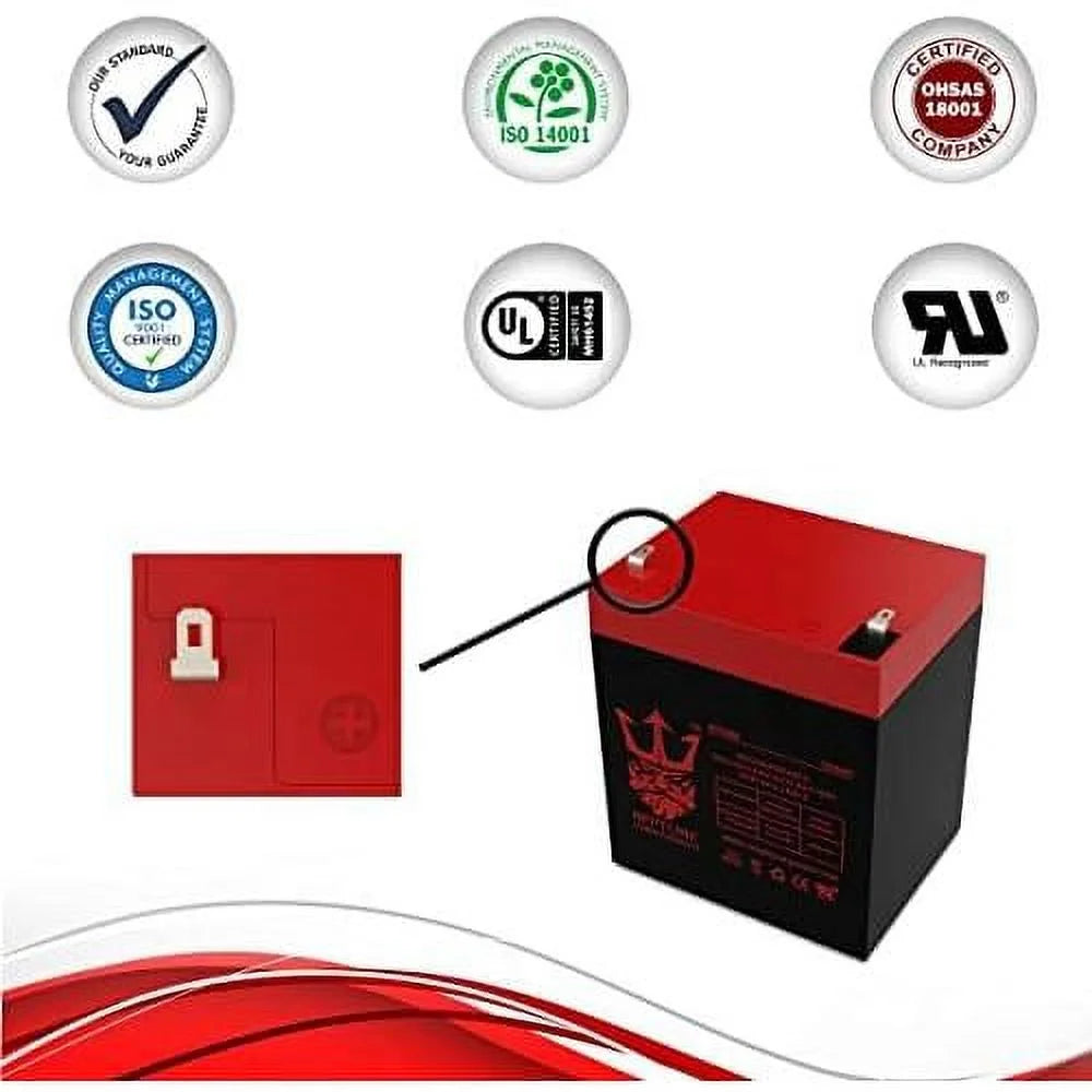 12V 5Ah Replacement Battery 2 Pack F418