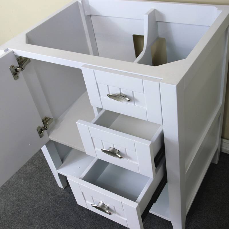 29 in. White Single Sink Vanity Cabinet Q8556