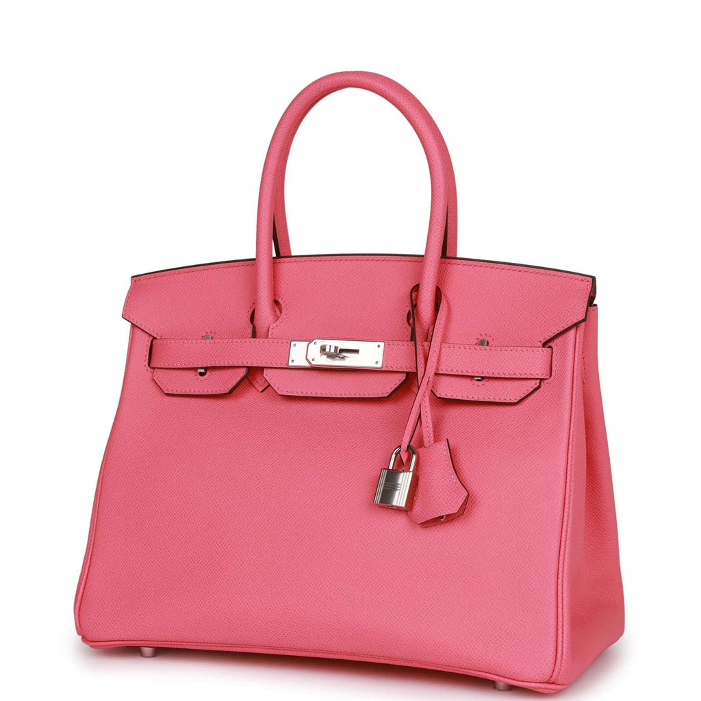 Pre-owned 30 Rose Confetti Epsom Handbag A887