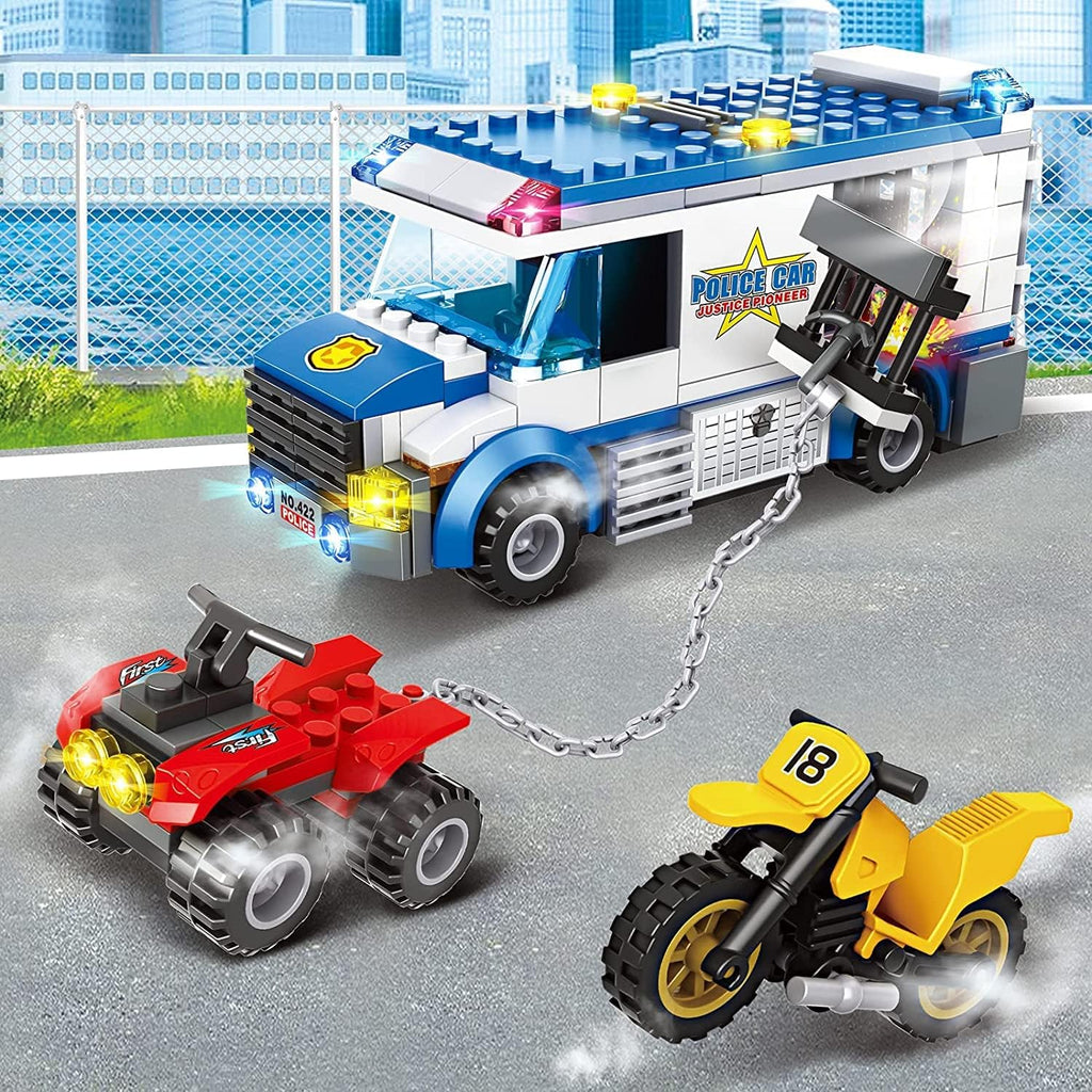 362 Pieces Police Car Building Block Set Pack of 2 J651