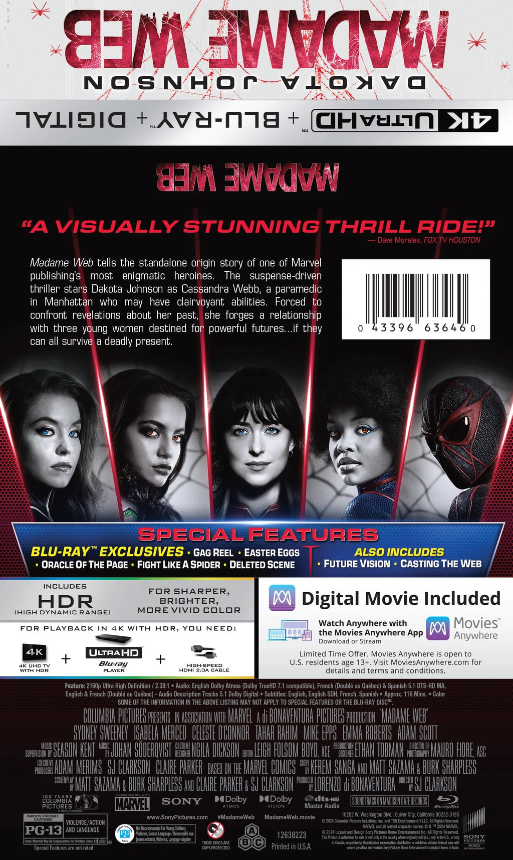 4K Ultra HD + Blu-Ray + Digital Copy U42219