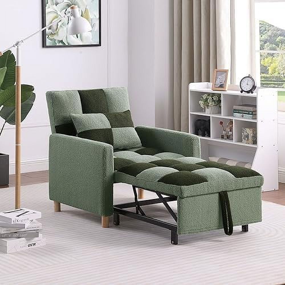 Rainb Velvet Convertible Futon Chair Bed P195500
