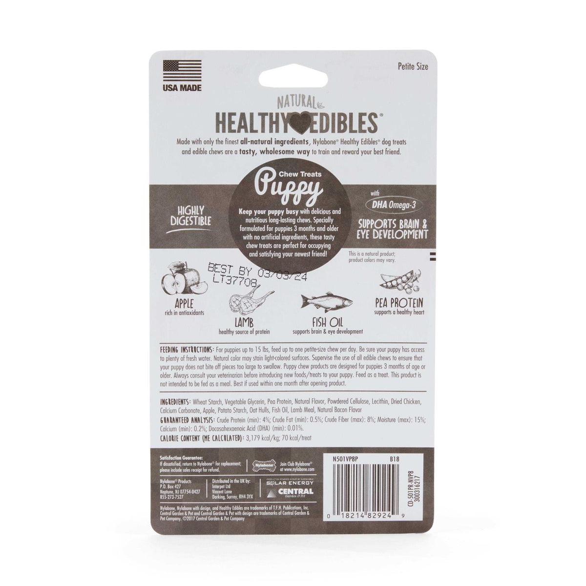 Healthy Edibles Puppy Chew Treats Q3445