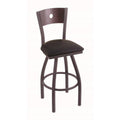 Black Vinyl Counter Stool with 360 Swivel R89039