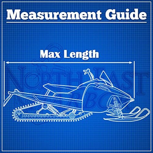 Waterproof Trailerable Snowmobile Cover Fits Length 126-138 U7837