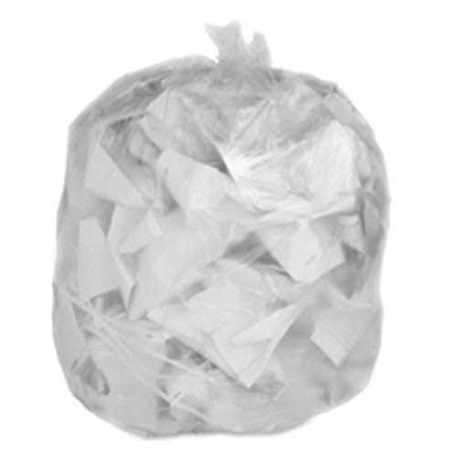 Clear 20-30 Gallon High Density Trash Bags, 500 per Case, 16 Microns U4940