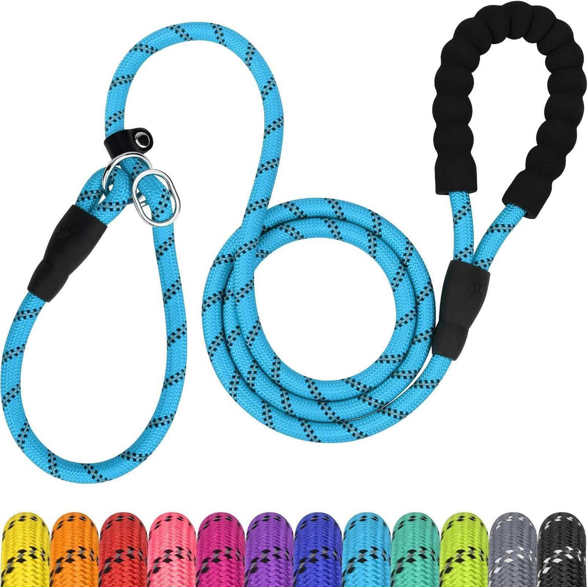6 FT Reflective Slip Lead Dog Leash with Padded Handle S465