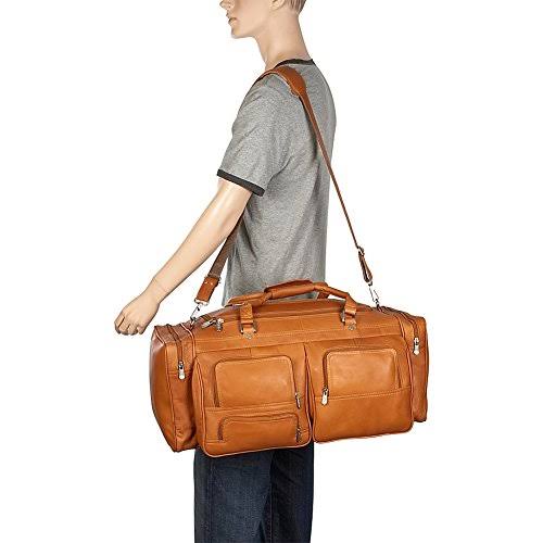 Saddle Leather Duffel with Pockets W191291