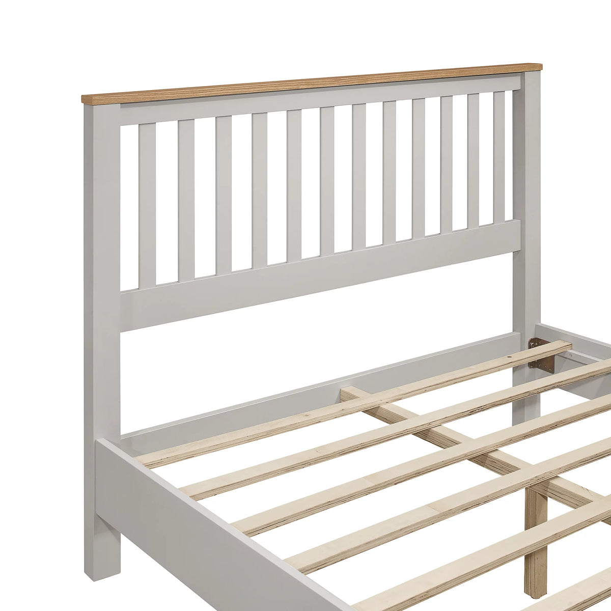 Full Size Solid Wood Platform Bed with Headboard W640703