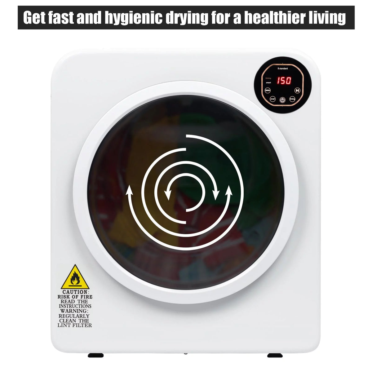 Electric Tumble Laundry Dryer Stainless Steel Tub 13.2 lbs F397409