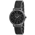 Black Iridescent Bangle Watch with Bracelet Set D67685