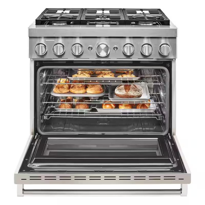 5.1 cu. ft. Dual Fuel Smart Range with 6-Burners U313
